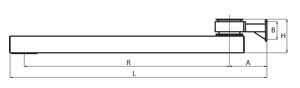 rotational arm - RO-2,5-E-L