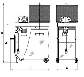 Dust separator EGO-2/N-W