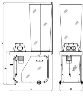 Dust separator EGO-4/W