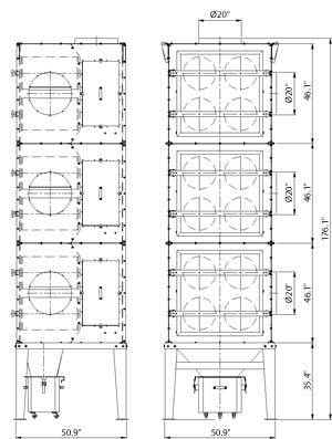 Filtering unit UFO-4-M-3